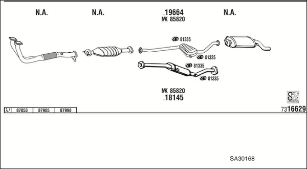 Изпускателна система WALKER              