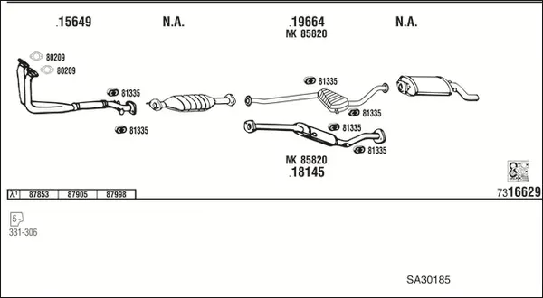 Изпускателна система WALKER              