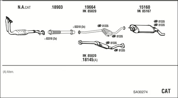 Изпускателна система WALKER              