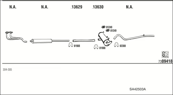 Изпускателна система WALKER              