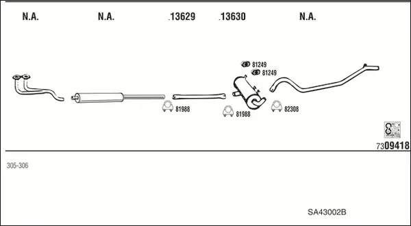Изпускателна система WALKER              