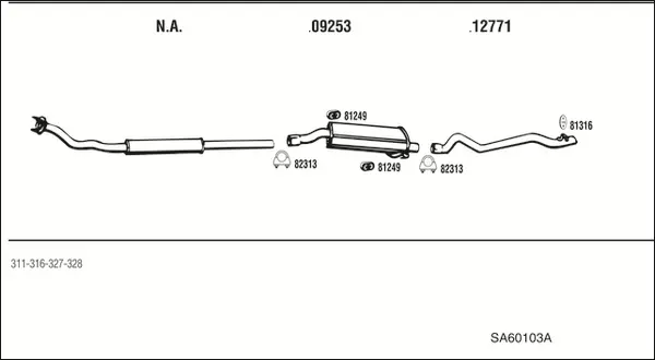 Изпускателна система WALKER              