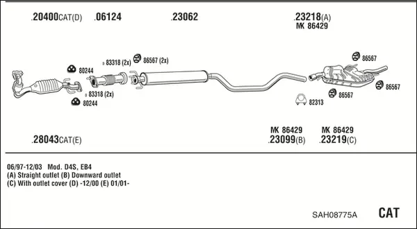 Изпускателна система WALKER              