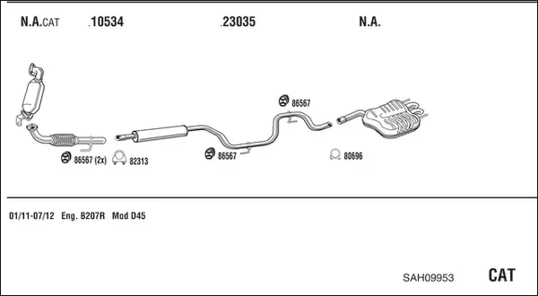 Изпускателна система WALKER              