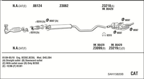 Изпускателна система WALKER              