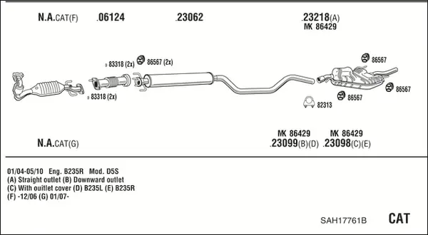 Изпускателна система WALKER              