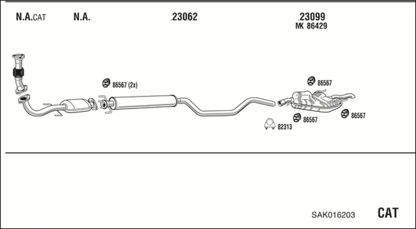 Изпускателна система WALKER              