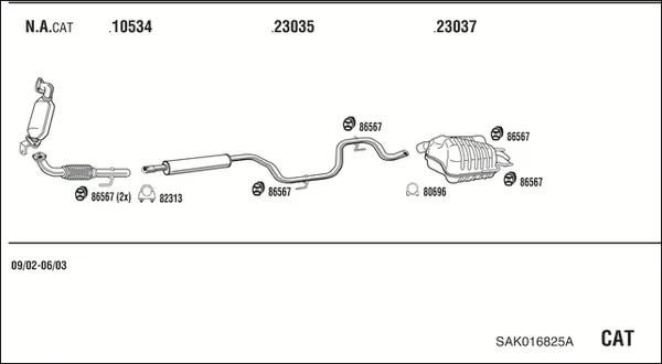 Изпускателна система WALKER              