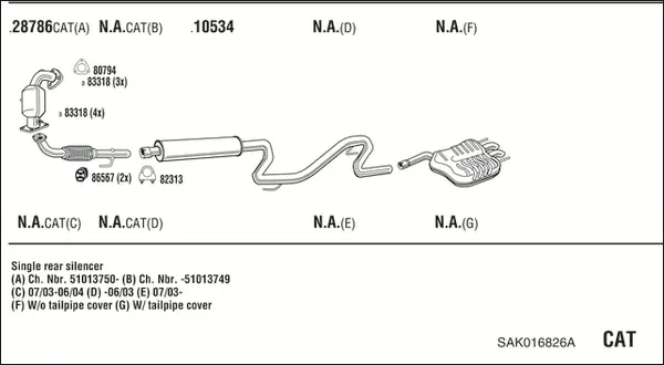 Изпускателна система WALKER              