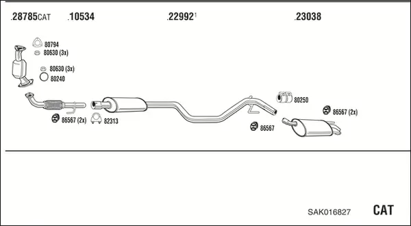 Изпускателна система WALKER              