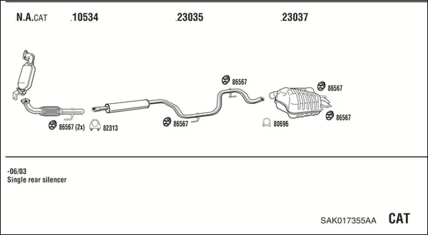 Изпускателна система WALKER              
