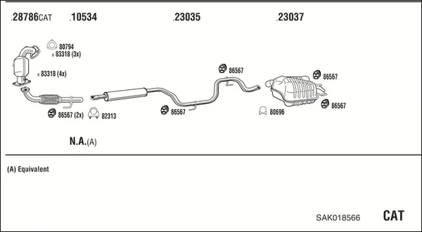 Изпускателна система WALKER              