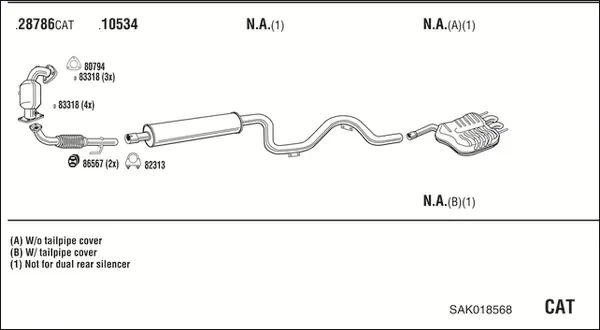 Изпускателна система WALKER              