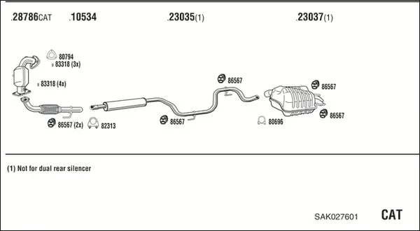 Изпускателна система WALKER              