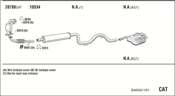 Изпускателна система WALKER              