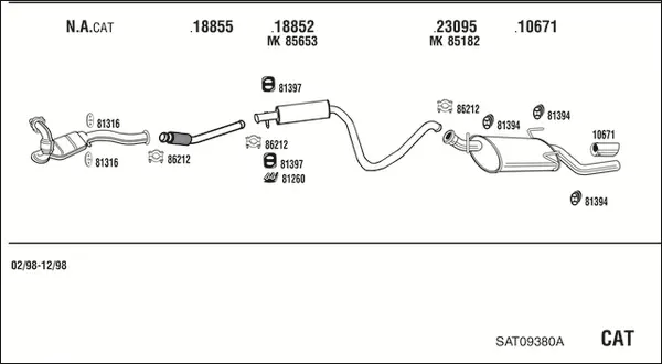 Изпускателна система WALKER              