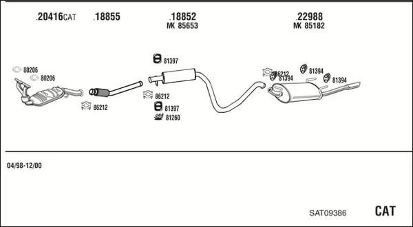 Изпускателна система WALKER              