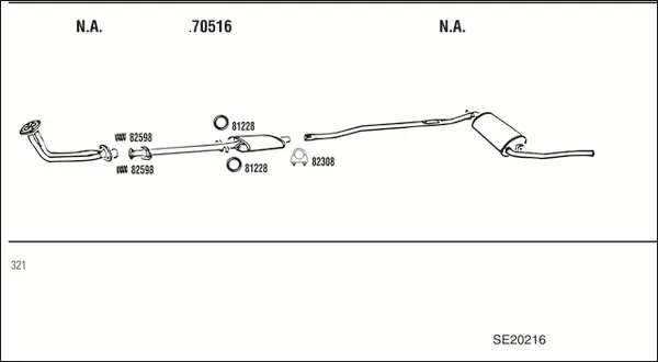 Изпускателна система WALKER              