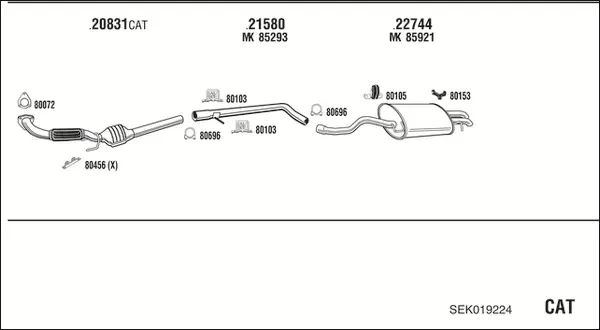 Изпускателна система WALKER              