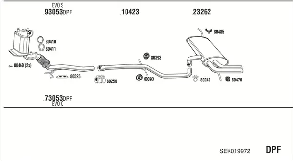 Изпускателна система WALKER              