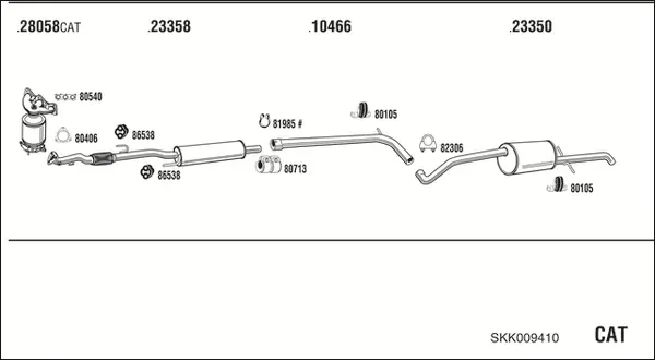 Изпускателна система WALKER              
