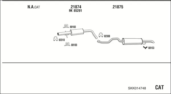 Изпускателна система WALKER              
