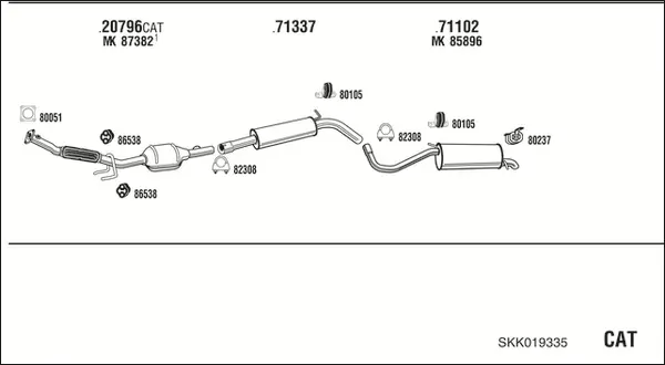 Изпускателна система WALKER              