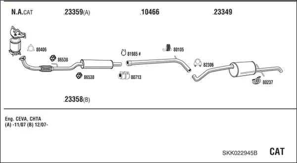 Изпускателна система WALKER              