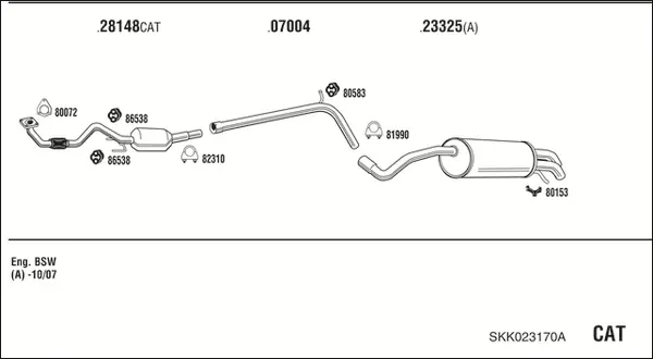 Изпускателна система WALKER              