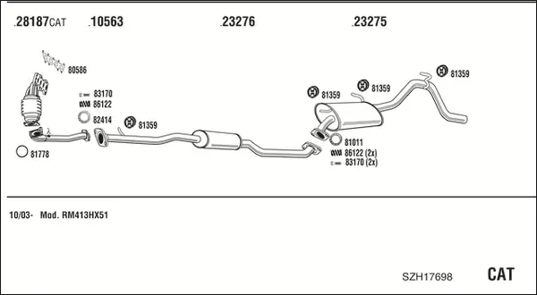 Изпускателна система WALKER              
