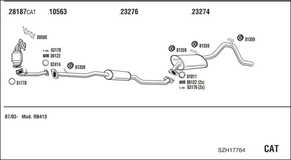 Изпускателна система WALKER              