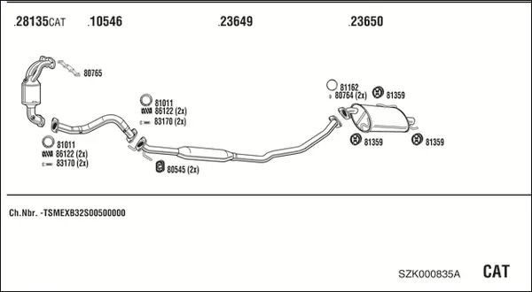 Изпускателна система WALKER              
