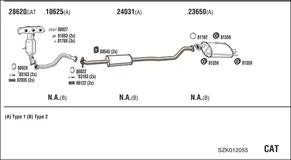 Изпускателна система WALKER              