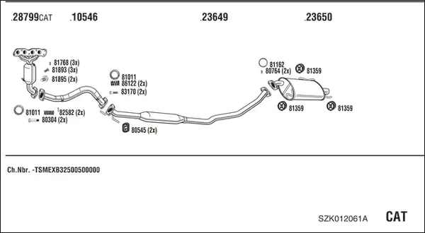 Изпускателна система WALKER              