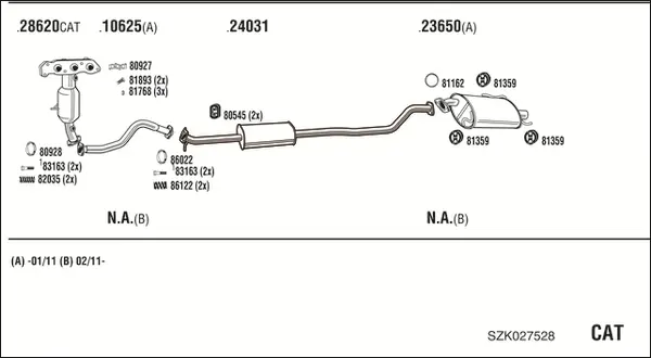 Изпускателна система WALKER              