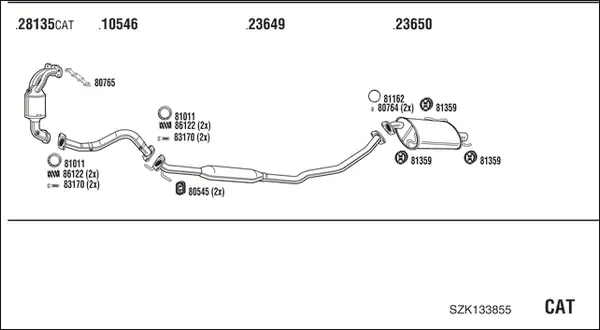 Изпускателна система WALKER              