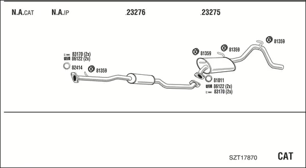 Изпускателна система WALKER              