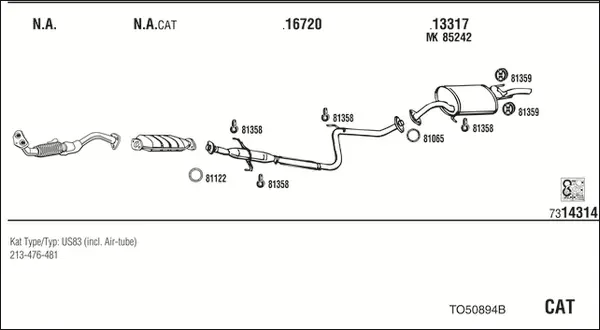Изпускателна система WALKER              