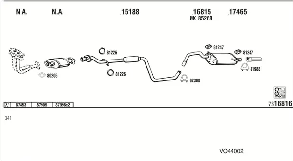 Изпускателна система WALKER              