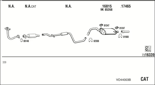 Изпускателна система WALKER              