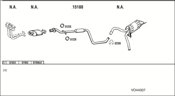 Изпускателна система WALKER              