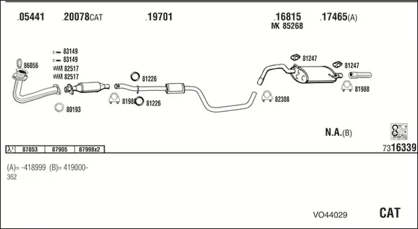 Изпускателна система WALKER              