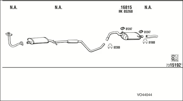 Изпускателна система WALKER              