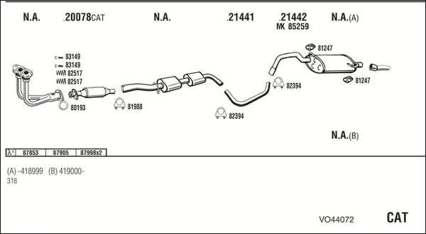 Изпускателна система WALKER              