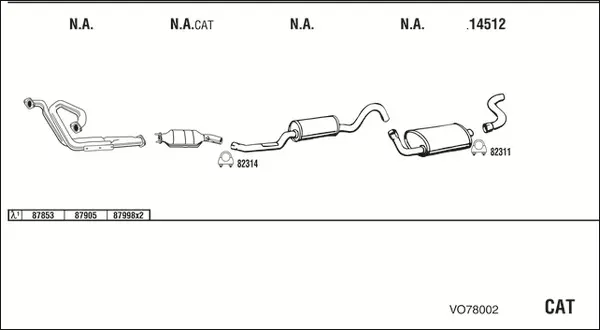 Изпускателна система WALKER              