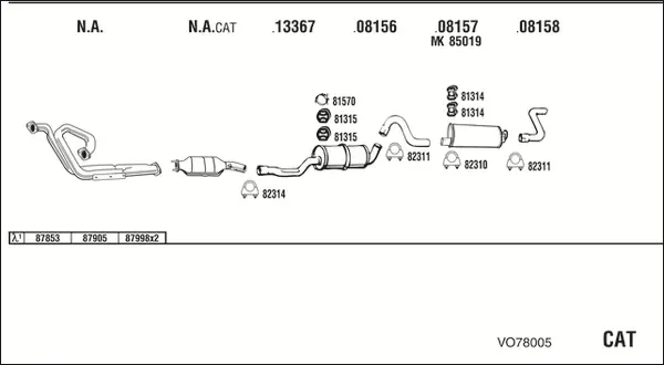 Изпускателна система WALKER              