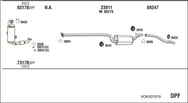 Изпускателна система WALKER              