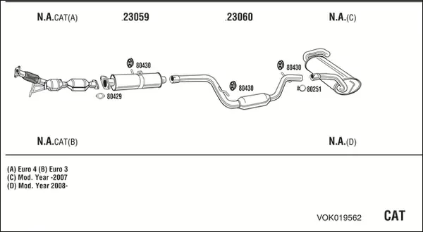 Изпускателна система WALKER              