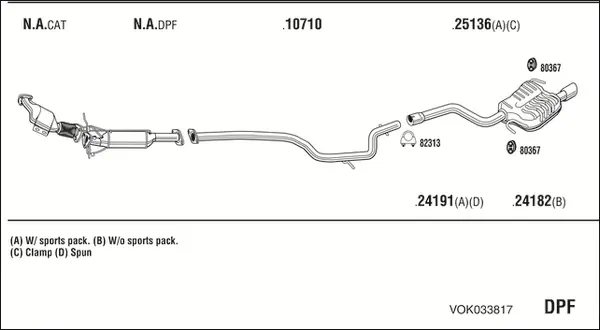 Изпускателна система WALKER              