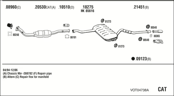 Изпускателна система WALKER              